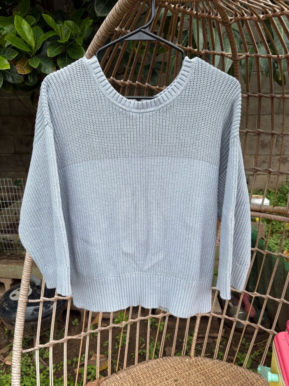 CAbi Light Blue Crewneck Sweater